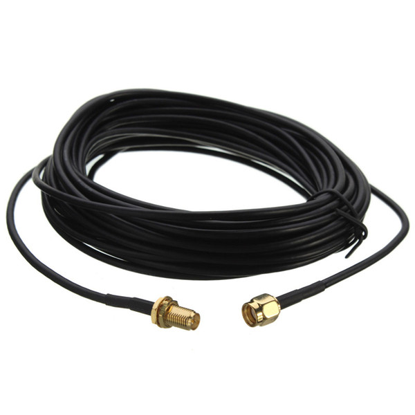 Freeshipping Brand New 9m RP-SMA Male to Female Jack Wifi Antenna Extension Cable Lead Wire Gold Plated High Quality