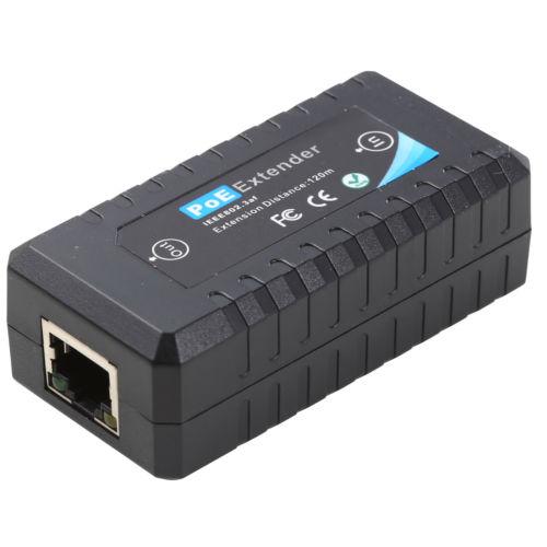 1 Port 10/100M PoE Extender IEEE802.3af For Ethernet Security Systems IP Camera