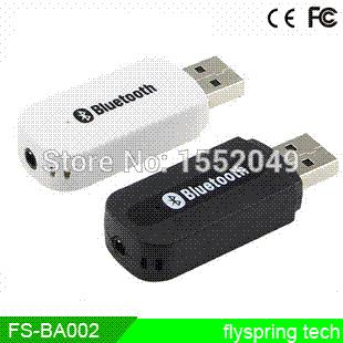 3.5 mm wireless 1PC A2DP 3.5mm Stereo Bluetooth Music Receiver Audio Dongle Adapter Flyspring FS-BA002 adapter exhaust