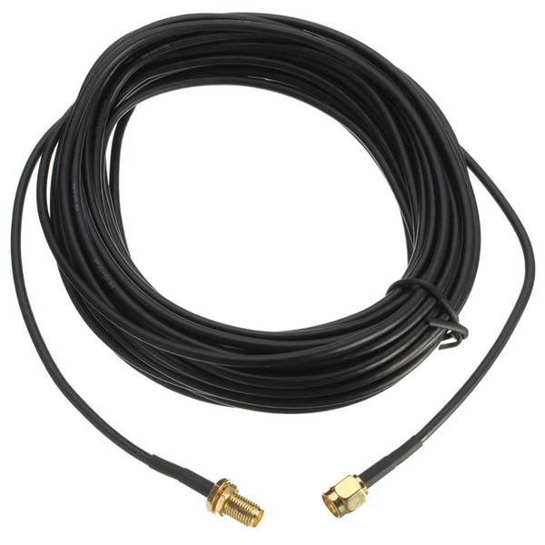 9m Standard RP-SMA Male to Female MF Jack Wifi Antenna Extension Cable Lead Wire Gold Plated High Quality Pro Supplies universal