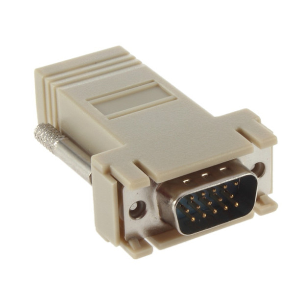 Network Cable Adapter VGA D-SUB DB9 Extender Male To LAN CAT5 CAT5e CAT6 RJ45 Female 95