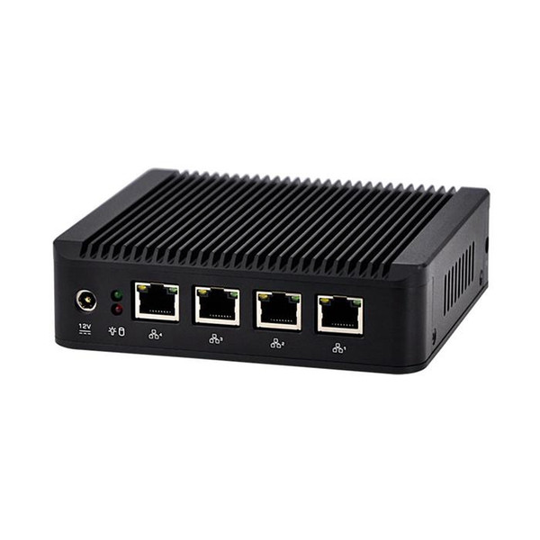 Barebone mini pc J1900 Quad core 4 LAN 1080P 12V Mini Desktop Computer j1900 router 1*VGA Free Shipping WIN7 pfsense OS