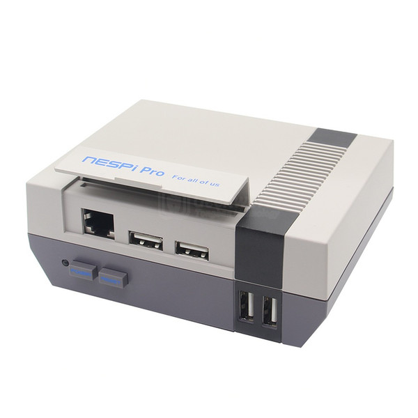 Freeshipping New Raspberry Pi 3 B+(Plus) NESPi Pro Case with RTC NES FS Style Game Console | Enclosure for Raspberry Pi 3 Model B+,3B