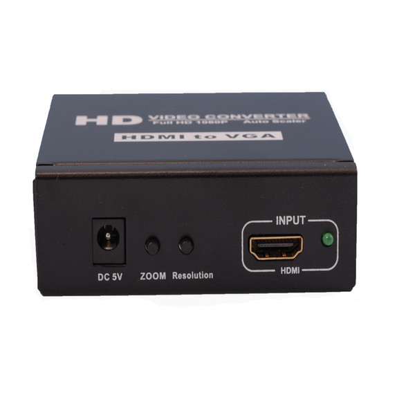 HDMI to R/L audio +VGA converter box