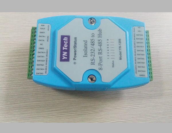 Free shipping 1x Industrial Isolated RS-232/RS485 to 8 Port RS-485 Ethernet Hub ADAM module 10-24V