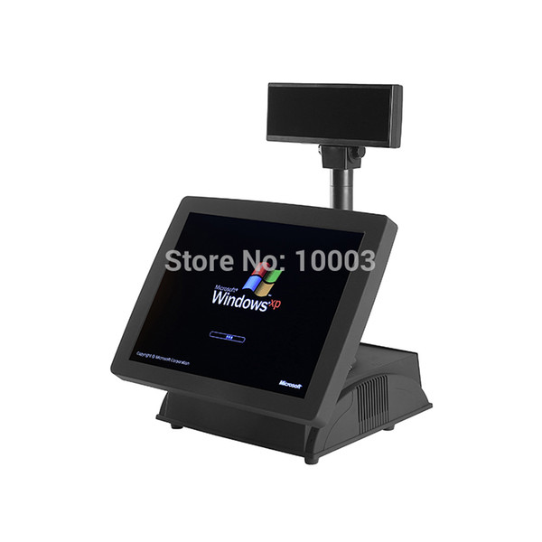 15 inch touch screen all in one pos terminals with MSR card reader.