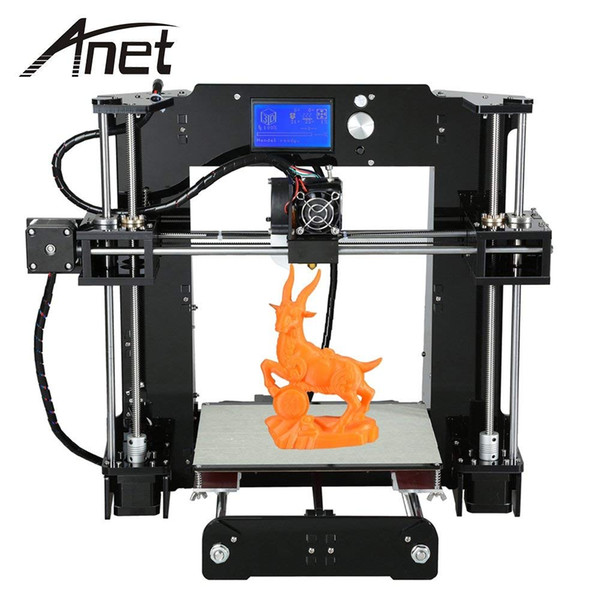 A6 Desktop 3D Printer DIY Kit Includes Micro SD Card Acrylic Plate Support ABS,HIPS,PLA Material Printing