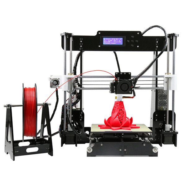 New Upgrade desktop 3D Printer Prusa i3 Size 220*220*240 mm Acrylic Frame LCD