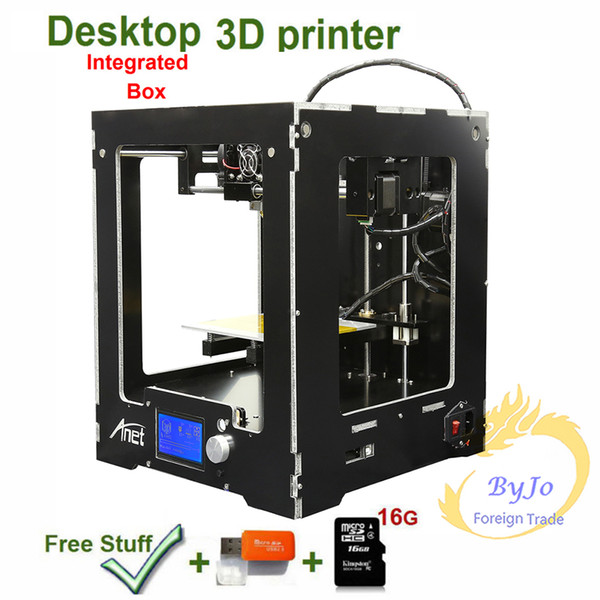 Upgrade desktop 3D Printer Integraded Box Size Big print size Aluminum Frame LCD 16G TF Card for gift Optional Filament