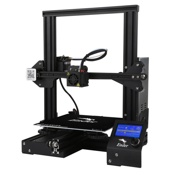 CREALITY 3D Printer Ender-3/Ender-3X Upgraded Tempered Glass Optional,V-slot Resume Power Failure Printing DIY KIT Hotbed