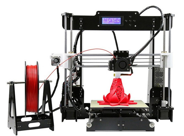 Hot Sale 3d-Printer diy Anet A6 Easy assembly Precision Reprap Prusa i3 3D Printer Kit DIY With Filament 16GB LCD Screen Free LLFA