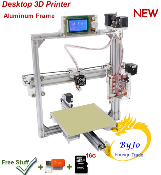 Upgrade desktop 3D Printers Prusa i5 Max print size 220*270*220 mm Aluminum Frame Big LCD 16G TF Card for gift Optional Filament 3D Printer