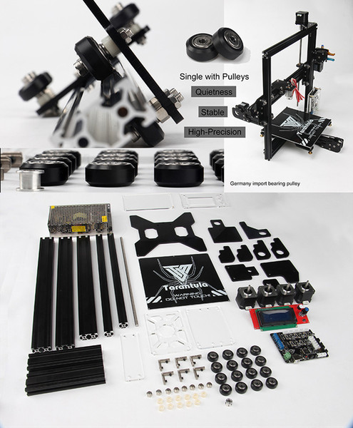 TEVO Tarantula I3 Impressora 3D Aluminium Extrusion 3D Printer kit printer 3d printing 2 Rolls Filament 8GB SD card LCD As Gift