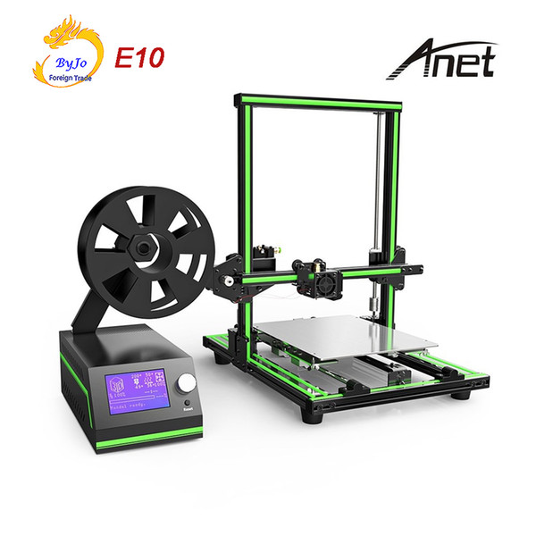 Anet E10 Aluminum Frame 3D Printer High-Precision Large Printing Size With LCD Screen Support TF Card Off-line Printing Windows Mac System