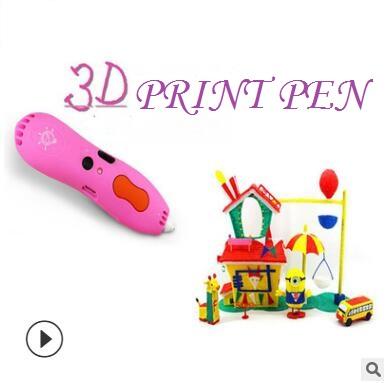 3D printing pen 5th generation USB charging low temperature 3d art graffiti painting pen DIY Handmade Drawing 3d printing pens For kids