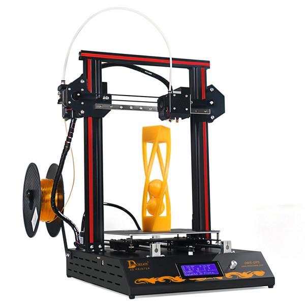 DMSCREATE Upgrade DP5 3D Printer Prusa Kit Full Metal Frame big size 220*220*300mm pre-assembly ,Linear Guide Rail,24V power supply