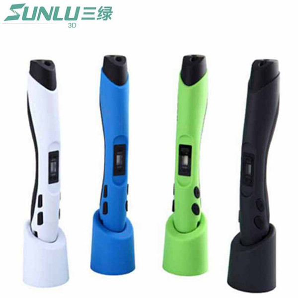 2017 Sunlu SL-300 Children 3D doodle toy 3D Pen LCD control speed and temperature ABS/PLA filament safe for children use3D Pens