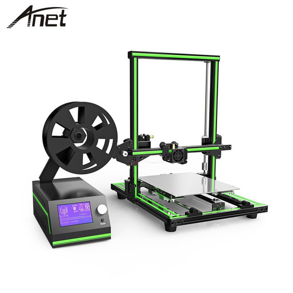 Anet E10 Aluminum Frame 3D Printer High Precision Reprap Large Size DIY 3D Printer Set Gift Filament SD Card 0.4mm Nozzle Free Shipping VB