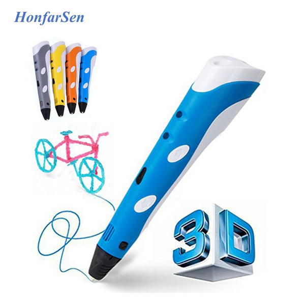 Honfarsen 3D printing pen 3D Pen With 1.75mm filament free samples Adjustable Arts Printer 3d pen kit for kids birthday christmas gift