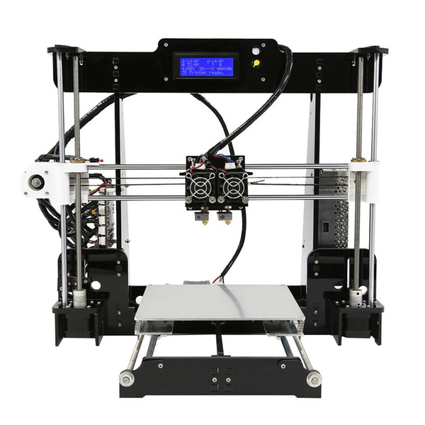 Anet 2.0 A8-M DIY 3D Printer with Dual Extruder & 8GB TF Card | High Precision LCD Display 3D Printing Machine -Large Print Size 220 x 220 x