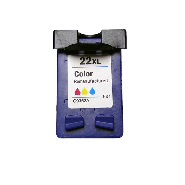 YOTAT remanufactured ink cartridge for hp22XL COLOR with hp F380 F300 F2120 F2180 F2280 F2179 F4180 3910 HP4311, HP1410