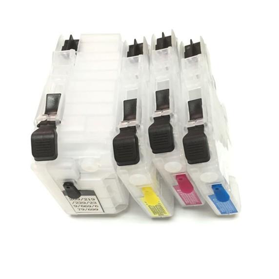 YOTAT LC669XL LC665XL Refillable ink cartridge with Chip for Brother LC669 LC665 for Brother MFC-J2320 MFC-J2720 inkjet printer