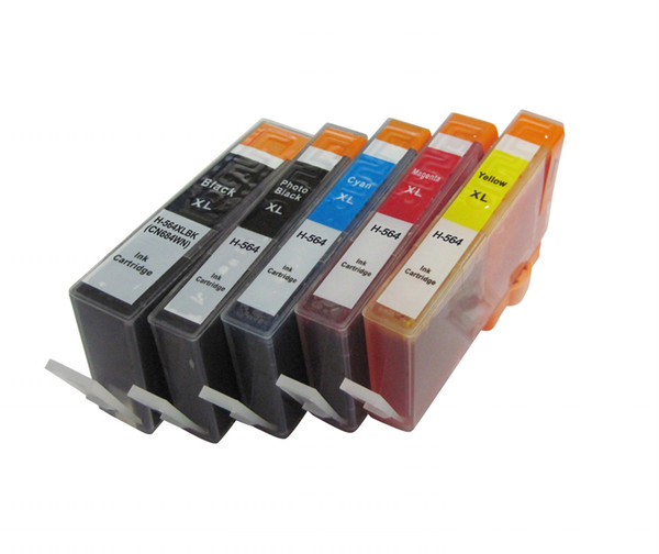 YOTAT 5pcs For HP564XL ink cartridge for HP564 for HP Photosmart D5445/D5460/D5463/D5468/C5324/C5370/C5373/ C5380/C5383/C5388