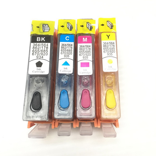 YOTAT 1set for HP 364 HP364 refill ink cartridge with dye ink for HP Photosmart C5393 C5388 C5370 C5373 D5468 D5463(West