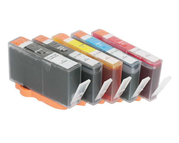 YOTAT 5pcs For HP 178 ink cartridge for HP178 for HP Photosmart C6300/C5300/C5383/C6383/D5460/D5400/D5463/Pro B8553