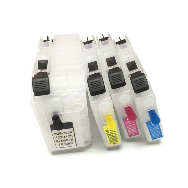 YOTAT Refillable ink cartridge and Chip for Brother LC229 LC225 LC 229 LC 225 for Brother MFC-J5320DW J5620DW J5625DW J5720DW printer