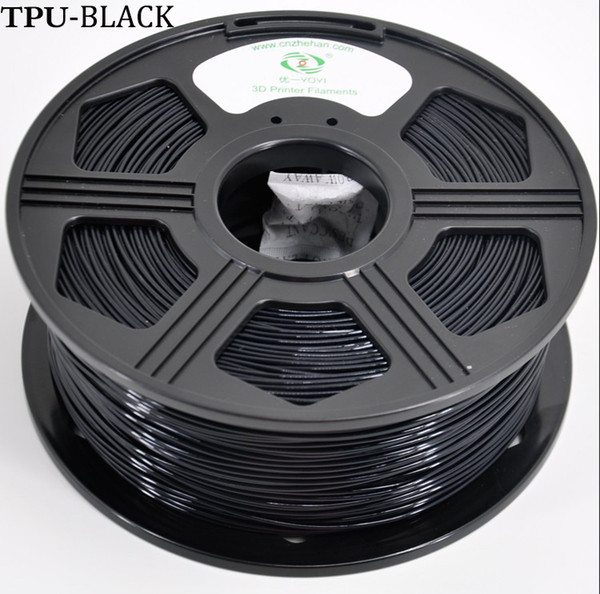 YOYI 3D Flexible TPU Filament 0.8KG 1.75mm 3D Printer Filament, Diameter Tolerance +/- 0.03 mm, (BLACK)