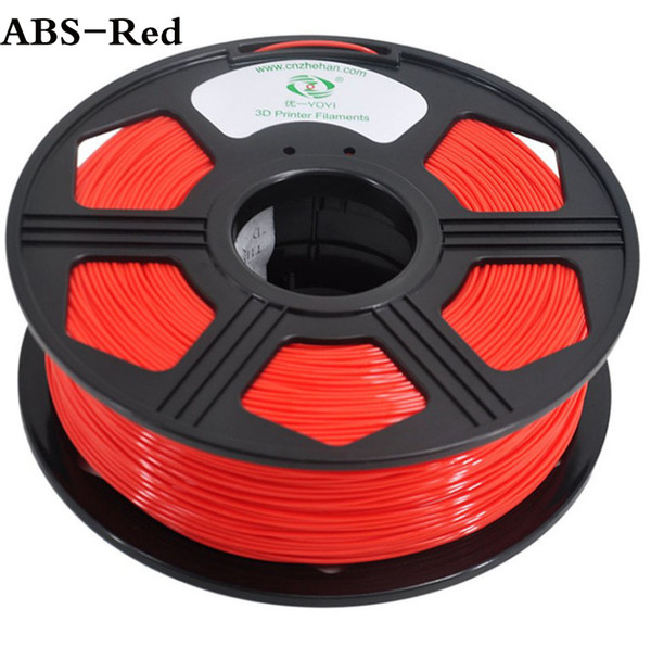 YOYI Top Quality Brand RED color ABS 3D Printer Filament 1.75/3MM 1KG ABS Plastic Filament Materials for FDM printers