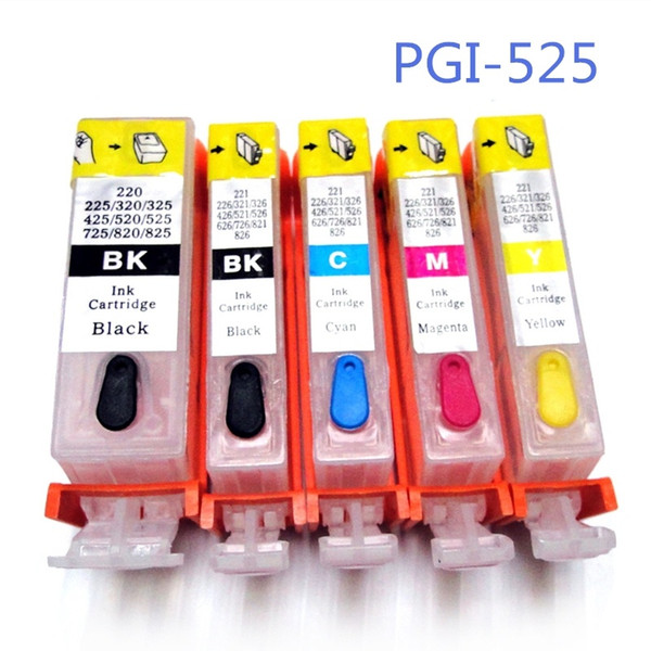 YOTAT Refillable ink cartridge PGI-525 CLI-526 For Canon PIXMA MG8150 MG6150 MG5250 MG5350 MG6250 MG8250 MG5150 IP4850 IP4950 MX895