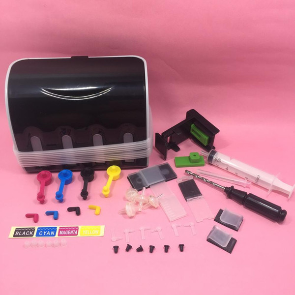 YOTAT Universal DIY CISS kit / CISS ink tank with full accessories for for HP 60 61 74 75 78 92 93 40 41 45 49 54 56 57