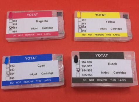 YOTAT (ARC chip) Refillable 954XL Ink Cartridge for HP954 for HP OfficeJet Pro 8702 7720 7730 7740 8210 8218 8710 8720 8730