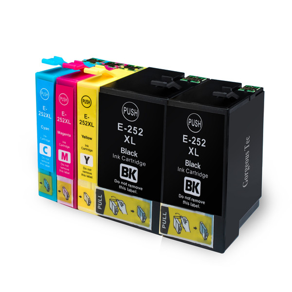 252 252XL Ink Cartridge to use with WF-7710 WF-7720 WF-7610 WF-7620 WF-3620 WF-3630 WF-3640 Printer (5 Packs) in North America