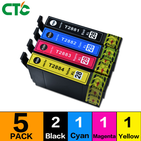 5x Compatible T2881 T2882 T2883 T2884 ink cartridge for 288XL Expression Home XP 430 330 434 440 Printer T288