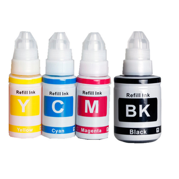 compatible GI-490 BK ink GI490 C M Y Dye Ink Refill Kit for Canon PIXMA G1400 G2400 G3400 G1000 G2000 G3000 Tank Printer