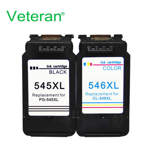 Veteran remanufactured PG545 CL546 Ink Cartridge for Canon 545 546 work with Canon Pixma IP2850 MX495 MG2450 MG2550 MG2950 NS28