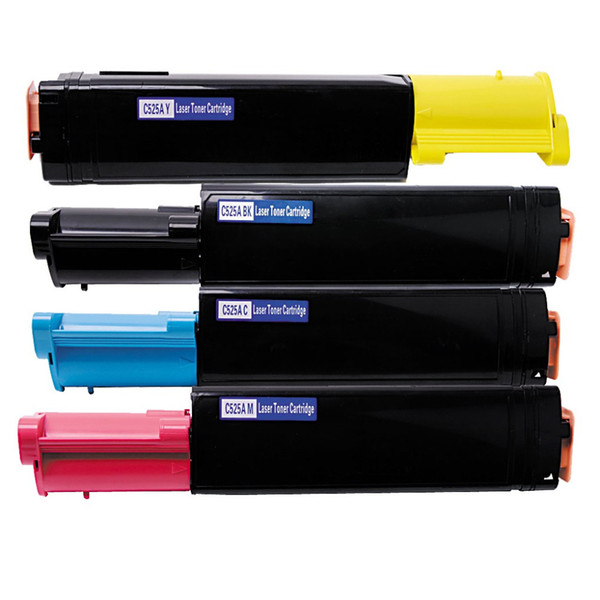 Genie 4000 BK C M Y Pages Toner Cartridge Compatible For XR Docuprint C525A C2090A For 106R01221 106R01218 106R01220