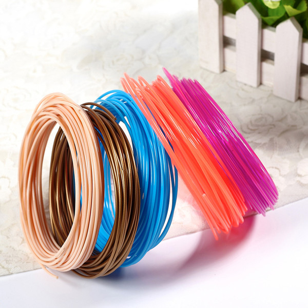 Wholesale pla 3d printer filament 1.75mm PLA 5m 10m cable universal print pen free shipping