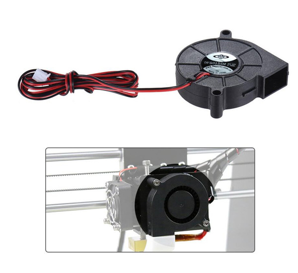 12V DC 50mm Blow Radial Fan Cooling Hot End Extruder for RepRap i3 3D Printer