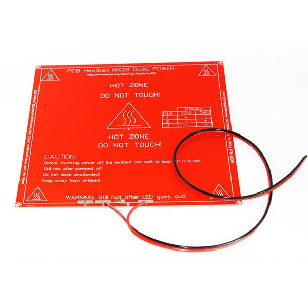 RepRap 3D Printer PCB Heatbed MK2B Heat Bed &line For Prusa Mendel 12/24V B00251