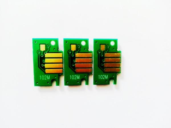 60 pcs/Lot ,PFI-102 chip for Canon PFI102 ink tank IPF510 IPF610 IPF700 IPF720 inkjet printer ink cartridge