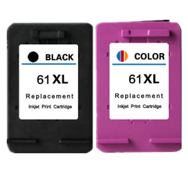 2pcs Ink Cartridges Printer Replacement For HP61 61 61XL Black Tri-color Cartridge ENVY 4500 4501 4502 4504 4505 5530 5531 5535