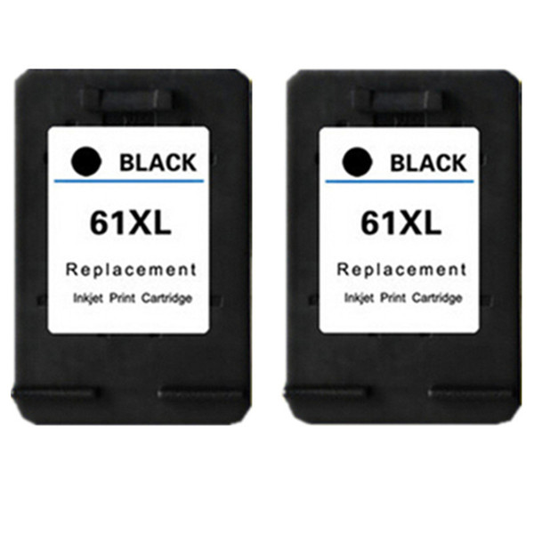 2x Black Cartridge Remanufactured For HP 61XL Ink Cartridges Deskjet 2050 2510 2542 2543 2544 2512 2514 2540 2541 Printer Inkjet