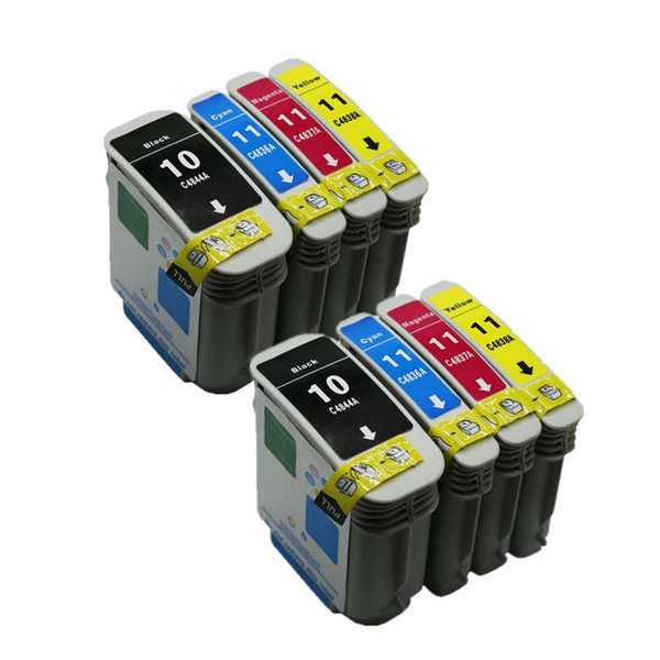 8PK Ink Cartridges Compatible For HP10 11 Printers Business Inkjet cp1700 cp1700d cp1700ps 2000c 2000cn 2200 2200se 2200xi