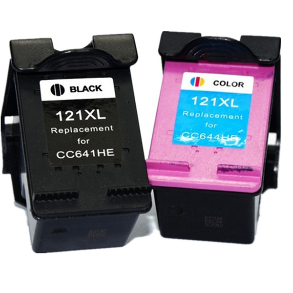 2PK Replacement For HP 121 121XL Ink Cartridges Photosmart C4785 C4788 C4795 C4799 C4750 C4780 C4783 D110 D110A Fullfill Ink