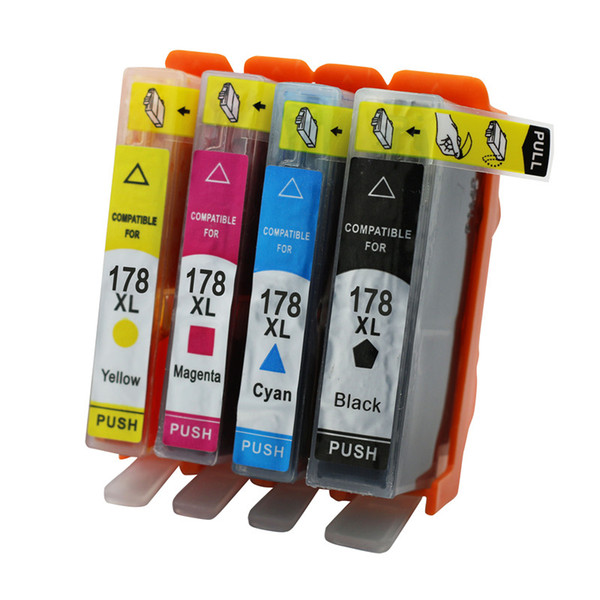 4PK Ink Cartridges Compatible For HP 178 178XL Photosmart Premium C309a C5380 C6383 D5460 C309c Fax C309a C5383 Printer Inkjet