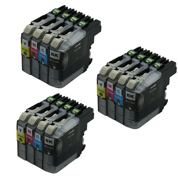 12PK Ink Cartridge LC105 LC107 For Brother MFC-J4710DW MFC-J4610DW MFC-J4510DW MFC-J4410DW MFC-J4310DW MFC-J6520DW MFC-J6720DW Ink Cartridge